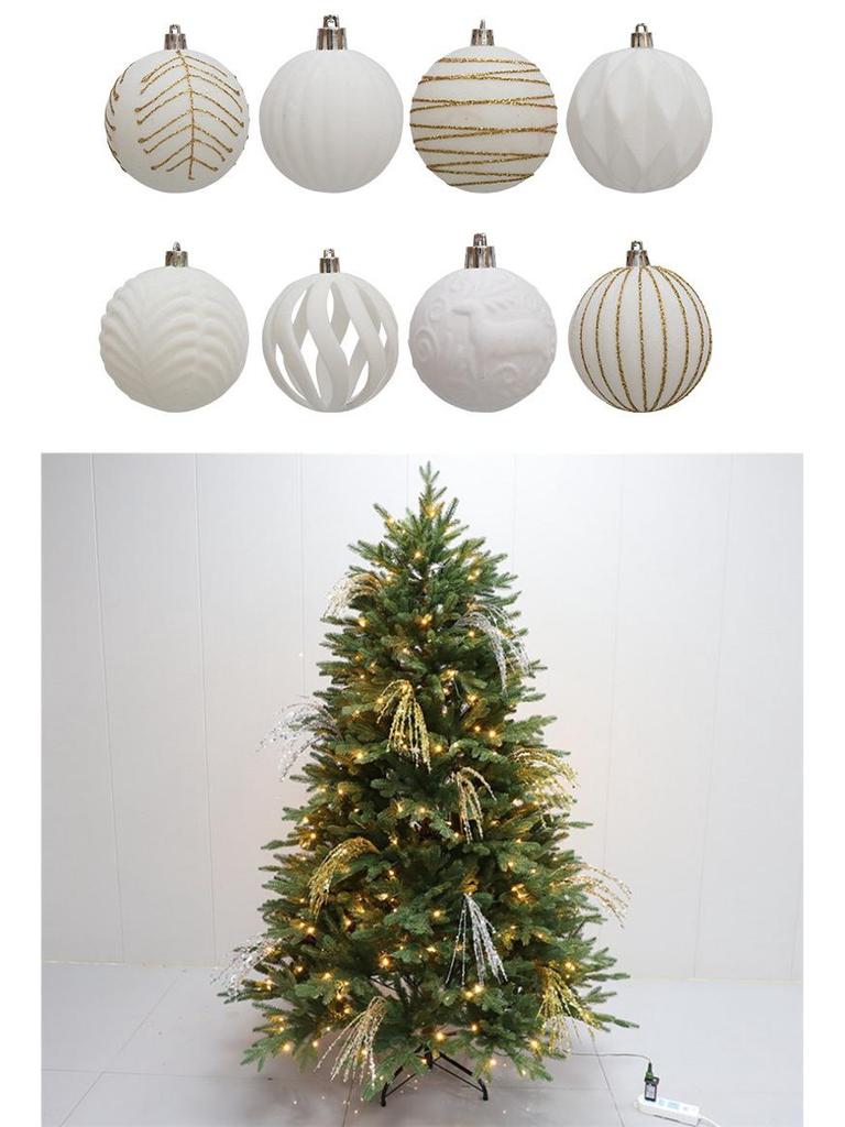 Roter Beflockter Bordeauxroter Samt Weihnachtsbaumkugel-Schmuck, 12er-Pack (6cm)