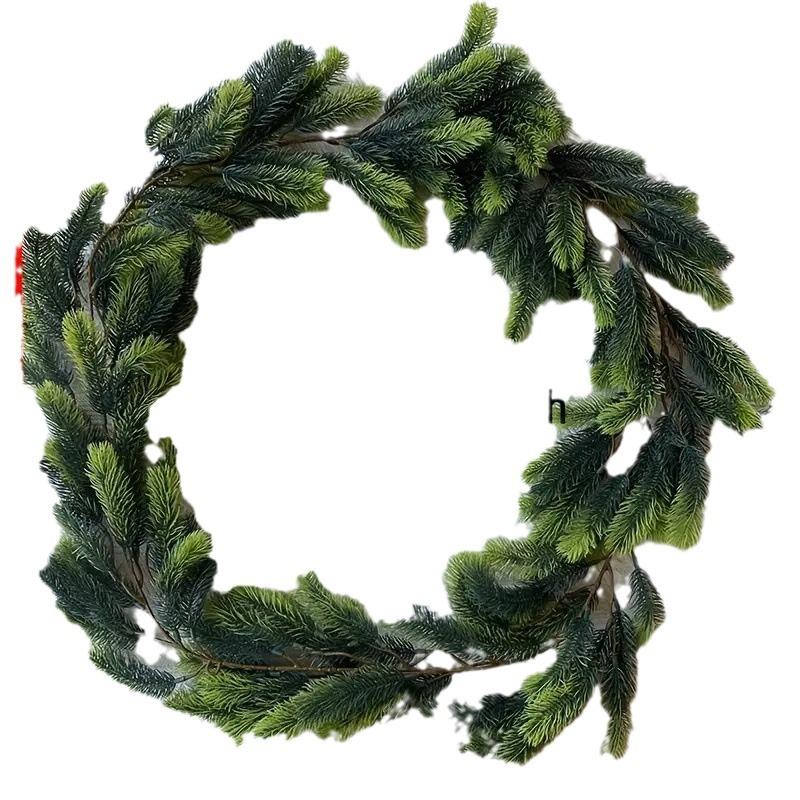 Künstliche Grüne Pflanze Kiefernnadel Rattan Weihnachts-Handwerksdekoration PE Kiefernnadel Rattan Dekoration Indoor Girlande
