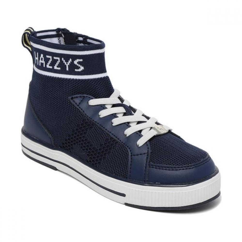 Hazzys Kids Ankle Knit Sneakers Hsw61uq50m Nv