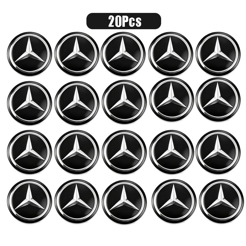 Auto Remote Key Emblem Sticker Aluminum Keys Decoration Decal For Mercedes Benz Smart W205 C300 W203 W206 W108 W124 W126 W140