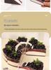 Blackberry Triangle Cake Slice Refrigerator Magnet Ornament - Fake Dessert Shop Decoration