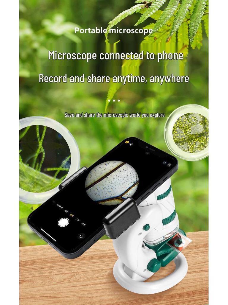 Xueyouma Kids' Portable Microscope Science Experiment Set for Elementary Students – Educational Biology Toy