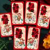 6pcs Traditional Lucky Money Envelopes Cartoon Money Bag 2026 Horse Year Red Envelopes  Celebration