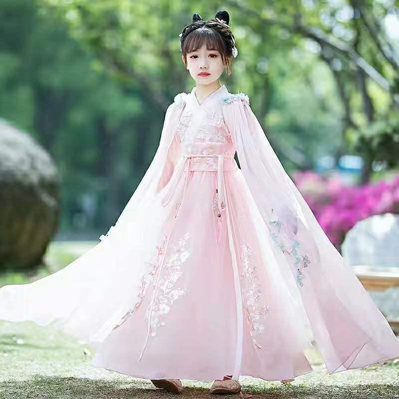 2025 Spring/Autumn Hanfu Ruqun: Super Fairy Ancient Style Tang Suit for Girls