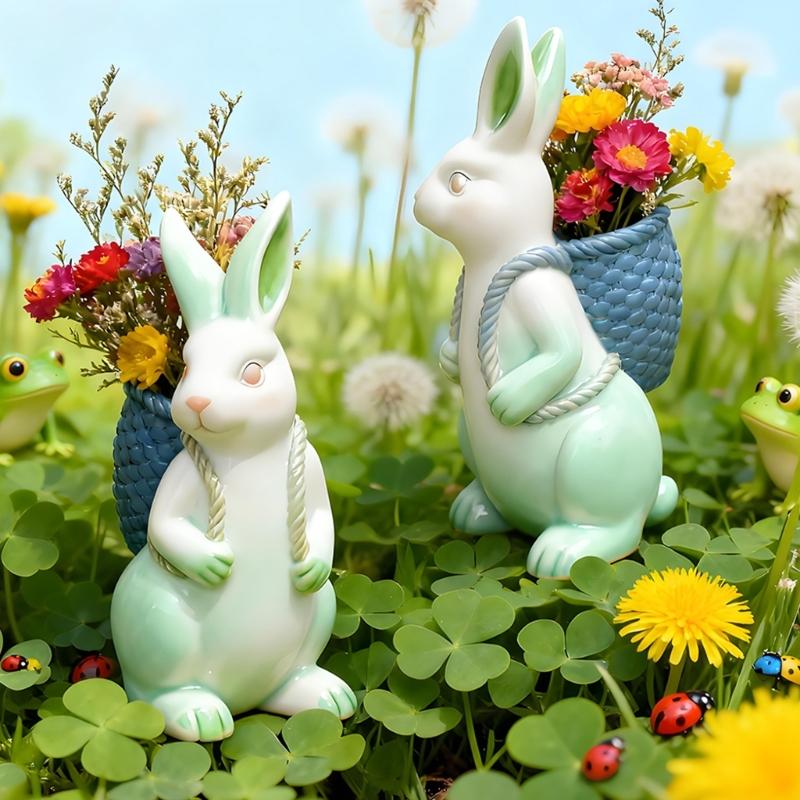 Žáruvzdorná silikonová forma na svíčky ve tvaru králíků s košíkem pro velikonoční tvoření a DIY projekty