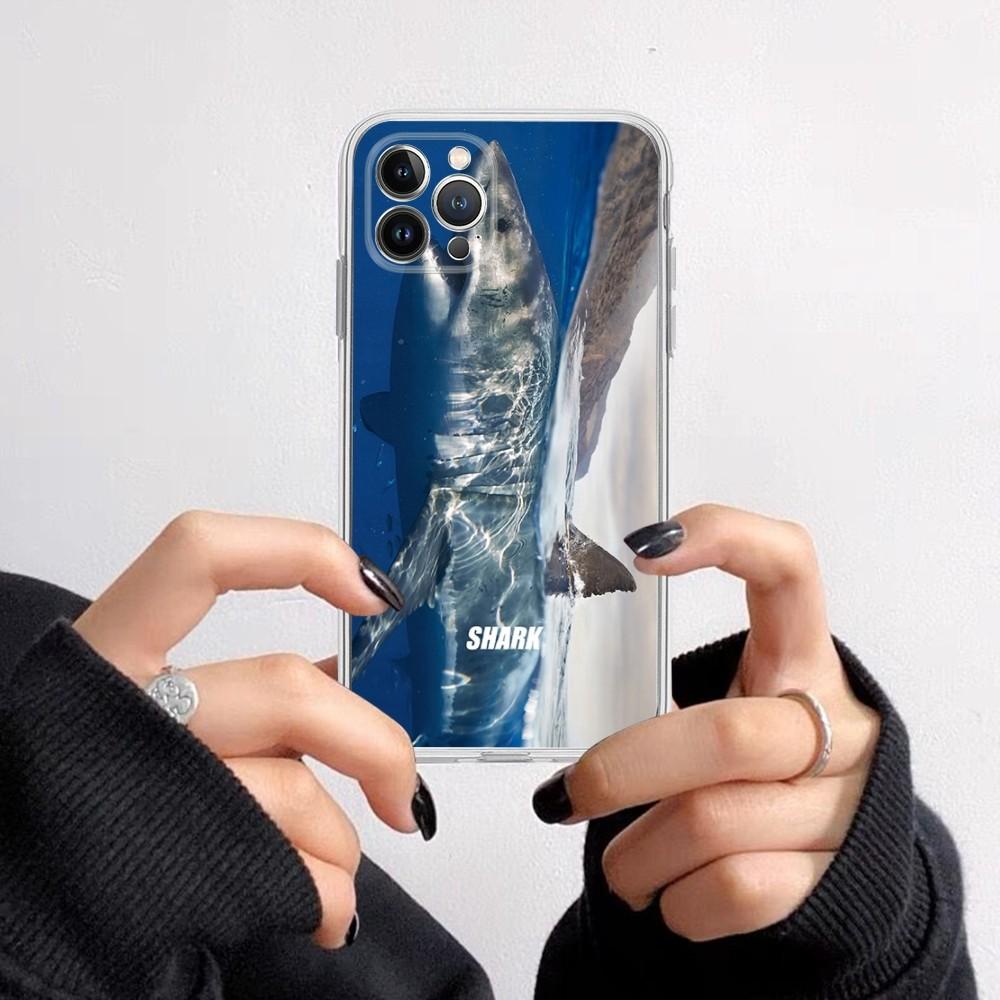 Shark Phone Case for iPhone 16 15 8 7 6 6S Plus X SE XR XS 14 11 12 13 Mini Pro Max Mobile Case
