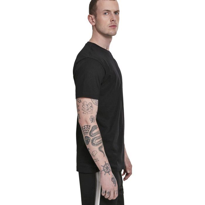 T-shirt ajusté - Urban Classics - Noir - 100% coton - Manches courtes - Col arrondi