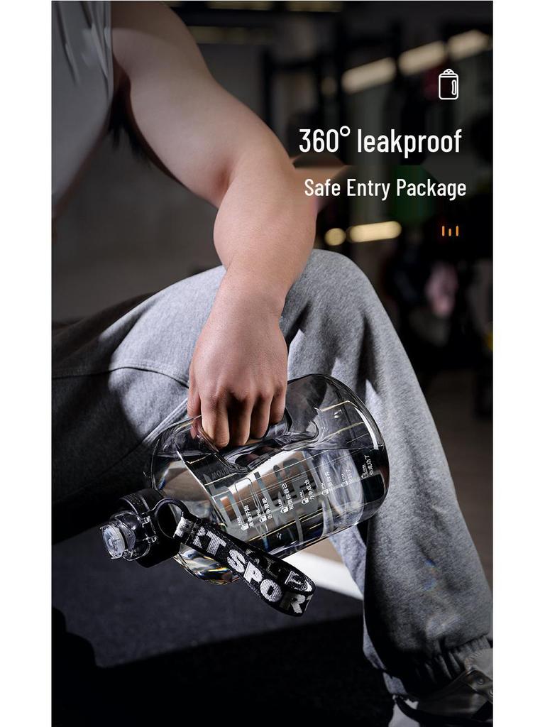 Large Capacity Sports Water Bottle - Portable Plastic for Fitness, Students, and Everyday Use