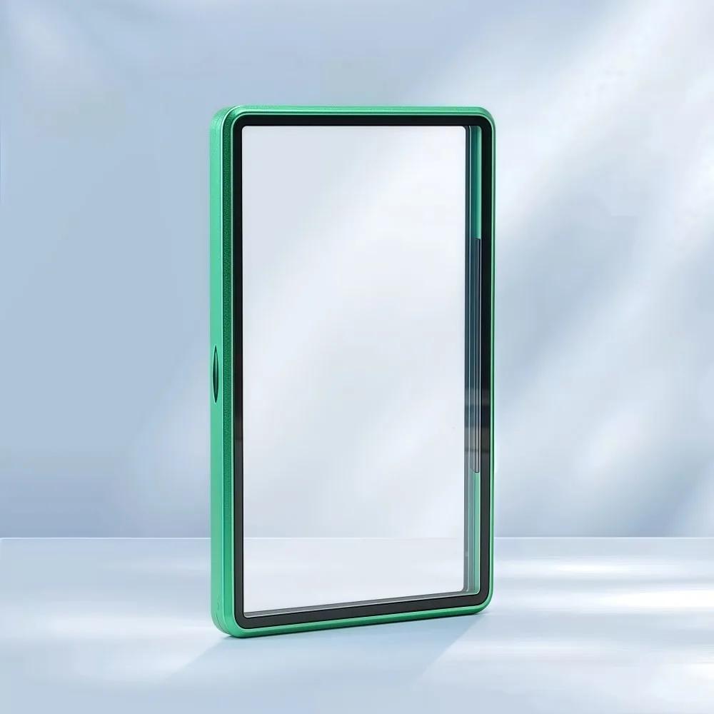 

Алюминиевая рама BGS 35PT Защитный кейс для грейдированных карт Прозрачный Двустороннее стекло Защитный чехол для карт Защита от УФ-излучения Прочный зелёный