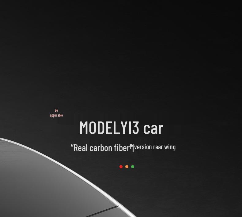 Tesla Model Y/3 Dry Carbon Fiber Tail Wing Sport Kit