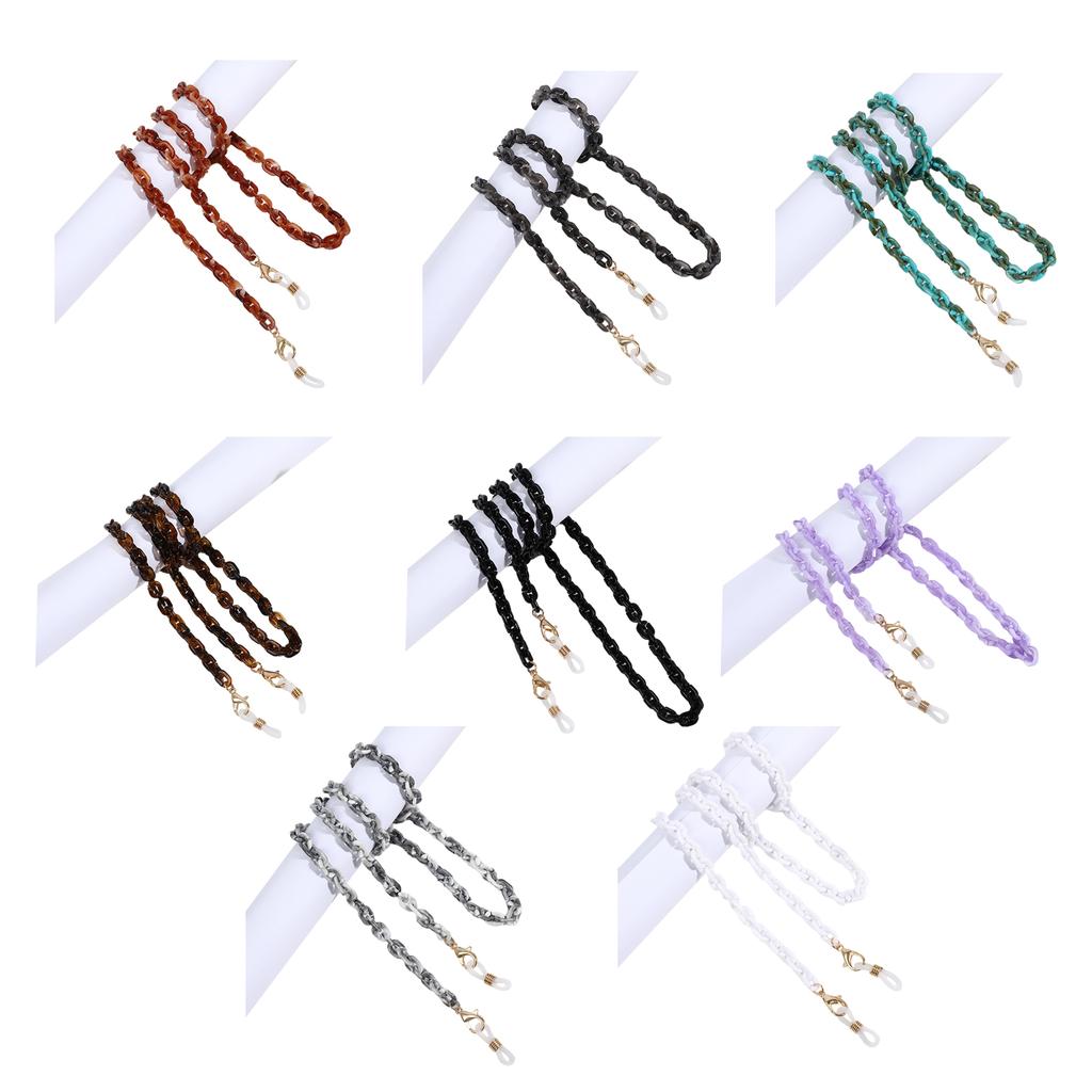 Face Mask Chains Lanyard Acrylic Women's Men's Chain On the Neck Glasses Cord Holder Sunglasses Rope Hanging Masks Necklaces