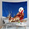 Santa Claus Delivering Gifts Tapestry Merry Christmas Tapestry Cartoon Tapestry Art Home Living Room Bedroom Decor Tapestries
