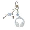 Stylish Music Note Keychain Phone Chain with Headphone Pendant Design for Backpack Phone Accessories and Gift Ideas