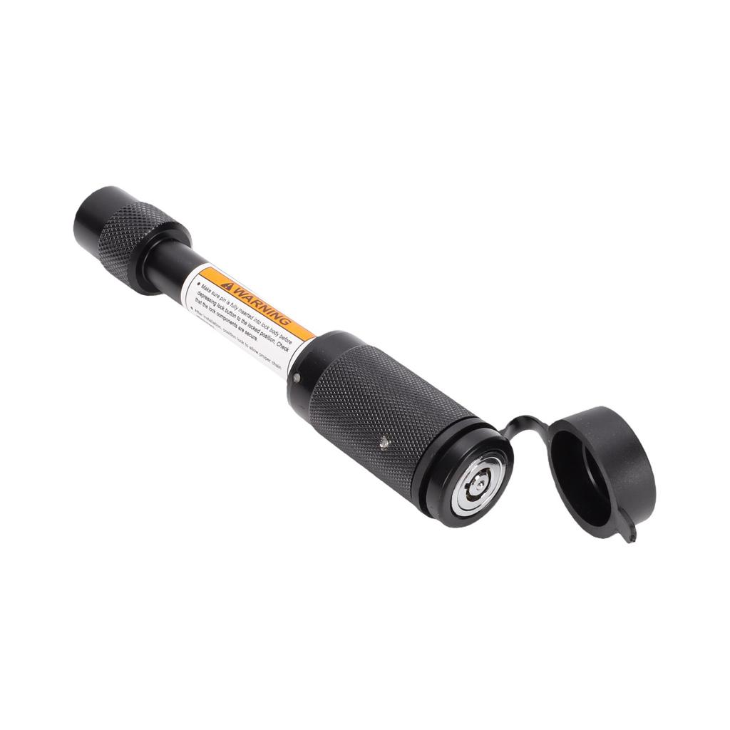 Trailer Hitch Receiver Lock with Two Keys 1 2 in Pin Diameter 5 8 in Sleeve Press to Lock Mechanism Locking Receiver
