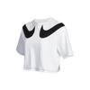 Crop Tops Women's White Crew Neck Moderate DD5591-100