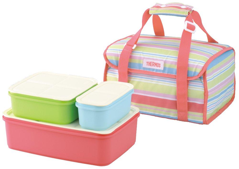THERMOS Family Fresh Lunch Box Pink Stripe DJF-4001 PSR