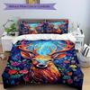 3pcs Deer Fantasy Bedding Cover Set, Fashion Classic Popular Print Bedding Set, Soft Comfortable, All - Season Use, For Bedroom112