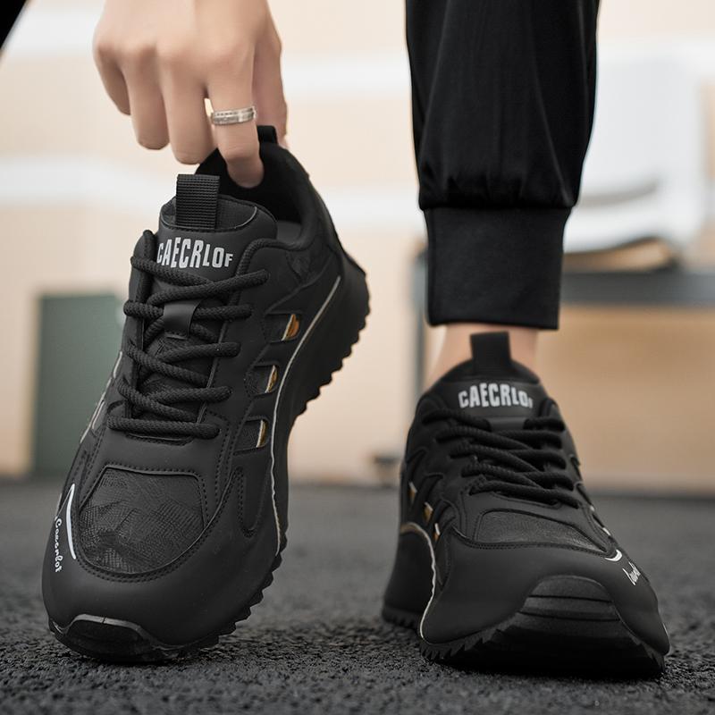 Pantofi Sport Bărbați Negri Pantofi Skateboard Student Simpli Verzi Adidași de Alergare Mărimi Mari