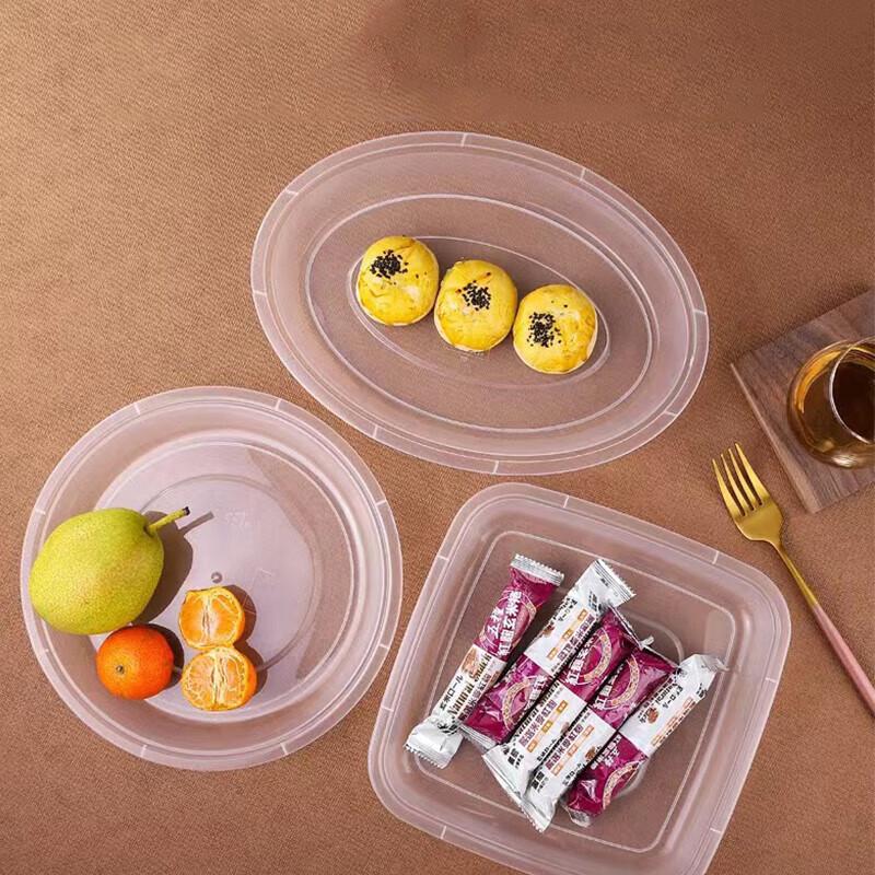 7-inch Disposable Food Grade Plastic Plates (20-Pack)