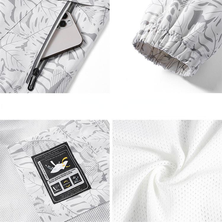 Men Jacket Maple Leaf Hiking Fishing Sports Windbreaker Jacket