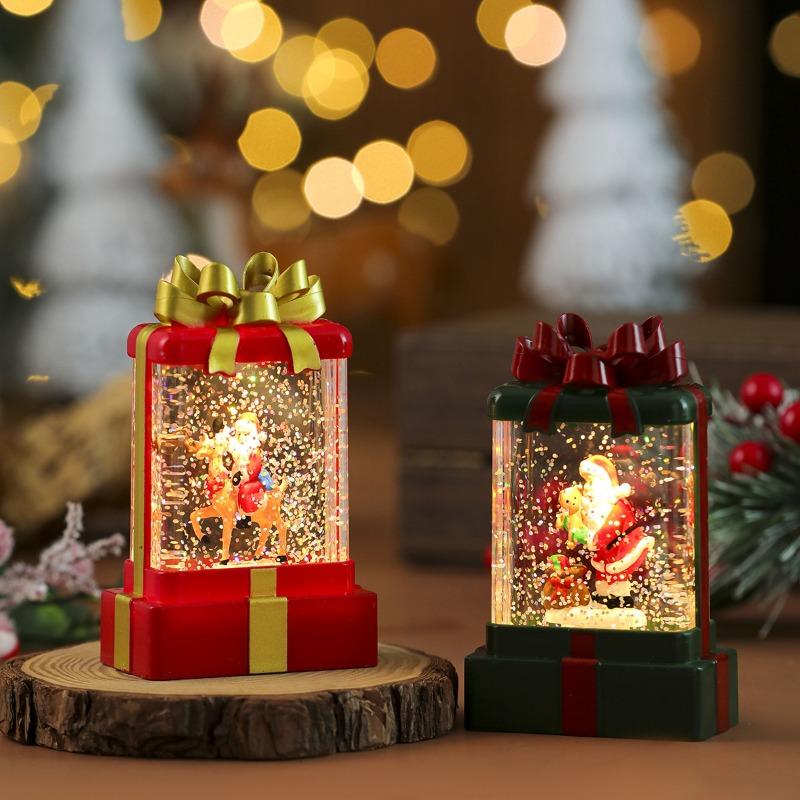 Water-filled Snowflakes, Luminous Gift Pack, Night Light, Candle Light, Decorative Items, Small Gifts, Christmas Decorations