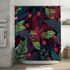Vibrant Tropical Plant Shower Curtain Perfect for Bathroom Decor Customizable Size Available
