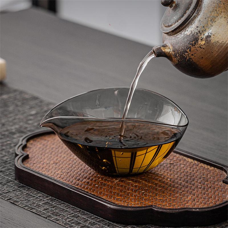 150ml Heat-resistant Glass Fair Cup Tea Pitcher Tea Divider Chahai Kung Fu Tea Ceremony Tea Cup Tea Set