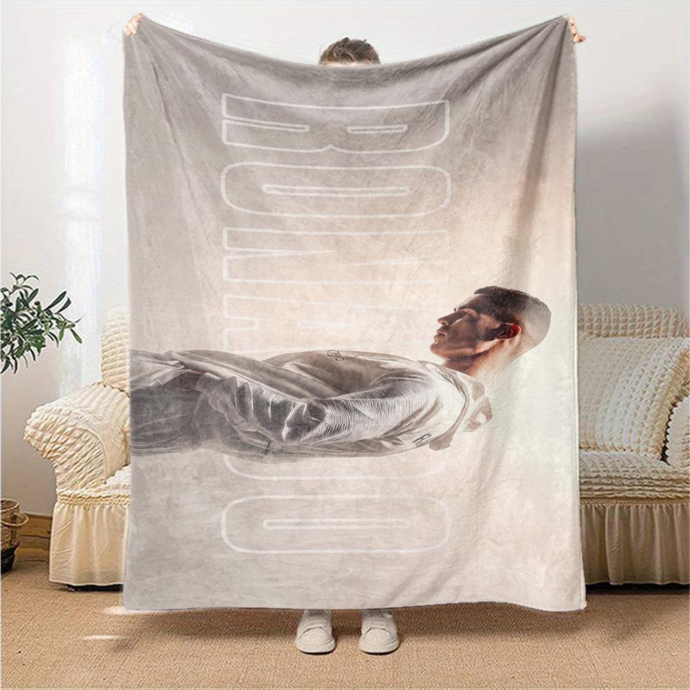 Cristiano Ronaldo Celebration Blanket Durable Comfort Perfect for Couch Seaside Livingroom Four Seasons Multipurpose Digital Print