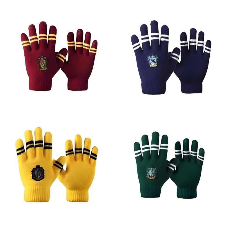 Harry Hogwarts Potter Icon Knitted Gloves Warmth Cosplay Prop Christmas Gifts