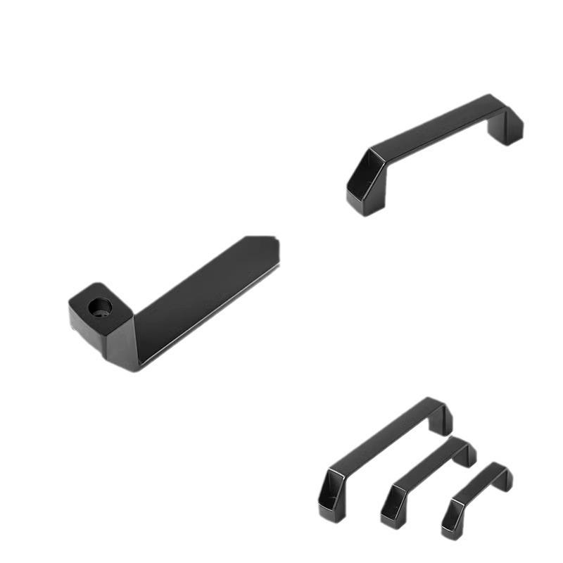 Aluminum Alloy Square Black Handle for Phones and Cabinets