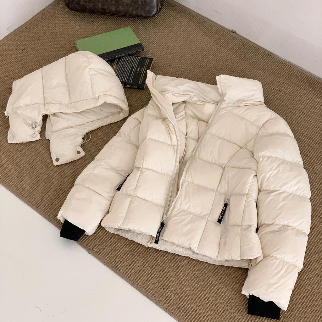 Winter new women's fashion waist and thin hooded down cotton clothes thickened warm cotton clothes