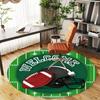 1pc Football Round Chair mat office Area Rug - Non-Slip, Floor Mat for Office, Bedroom, Ideal home decor gift c0112018