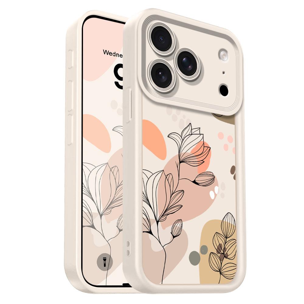 

Очаровательный Цветочный Чехол Для Телефона Для IPhone 17 Air 16 16E 15 14 Plus Pro Max Лестница Мягкий Чехол iPhone 16 ProMax белый