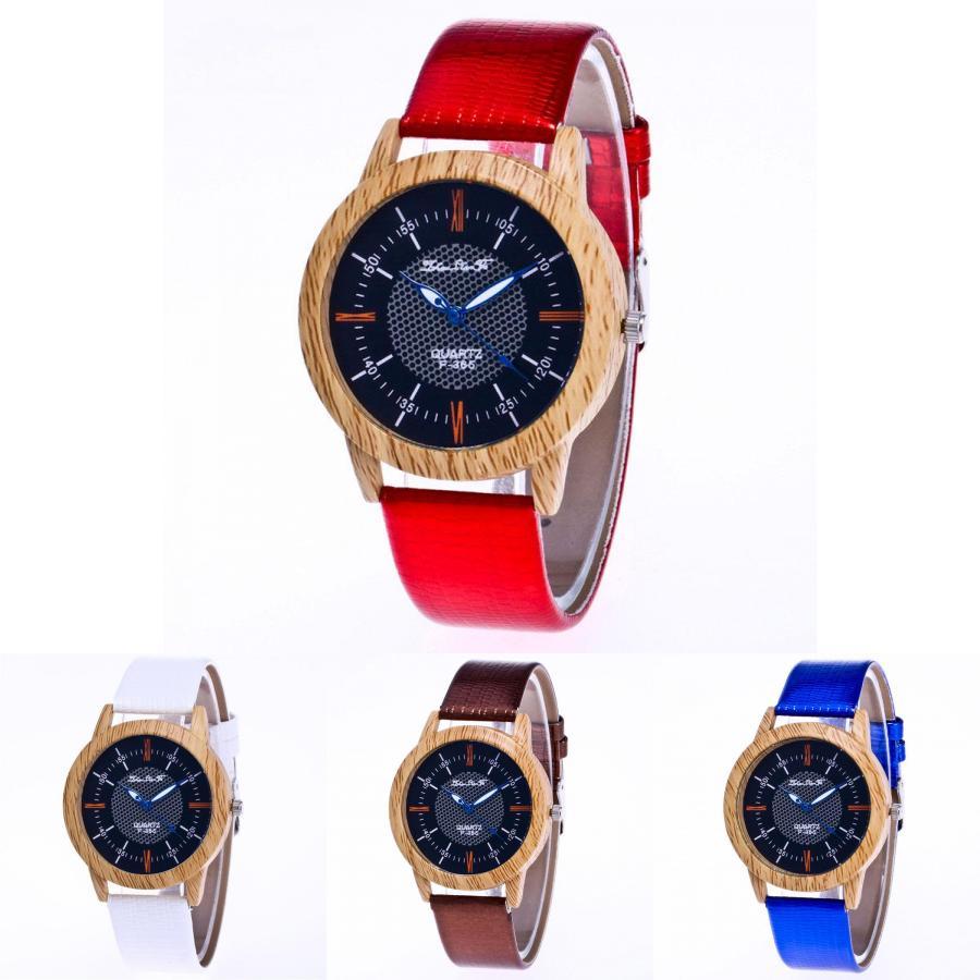 Versatile Nature Wooden Watch Minimalist Bamboo Clock Perfect Gift For Friends And Family