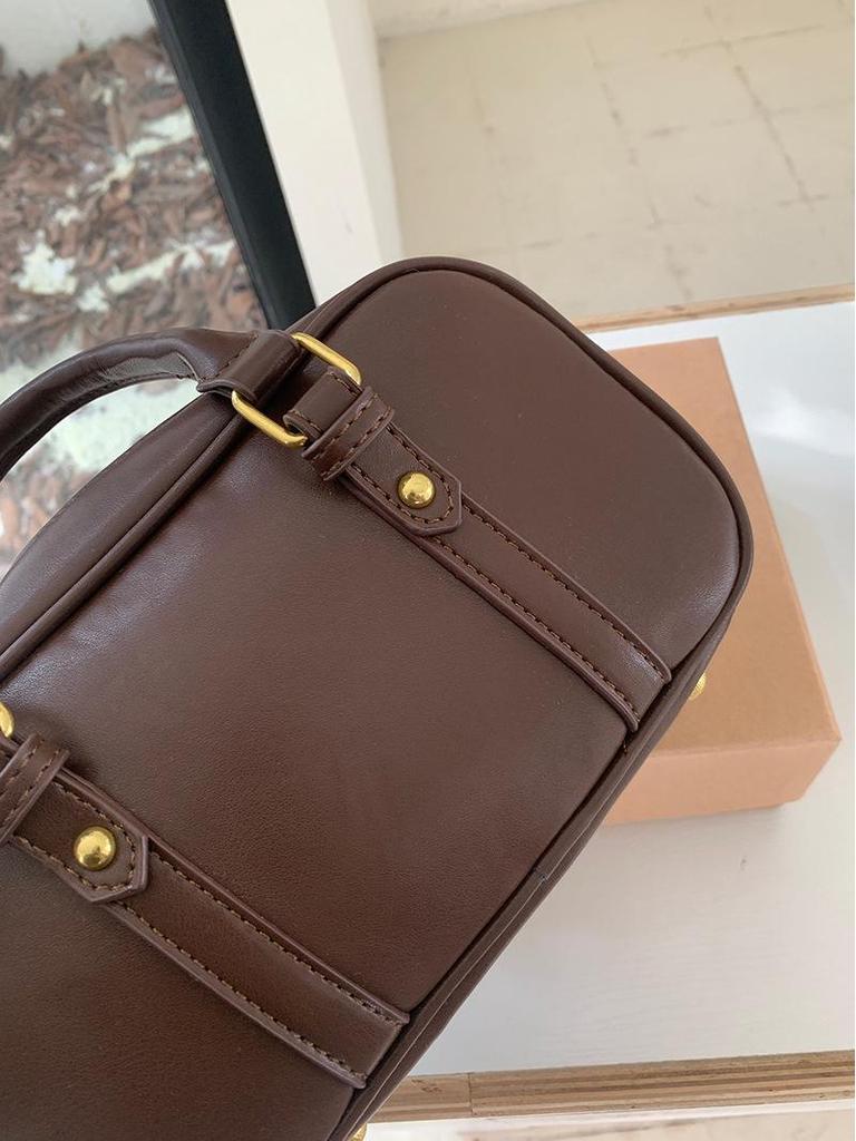 Maillard 2025 Retro Korean Postman Bowling Bag: Women's Shoulder & Messenger Handbag