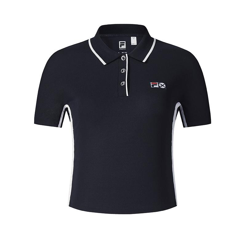 New FILA TENNIS Polo Shirt Women's RD Royal Blue A11W523120FNV