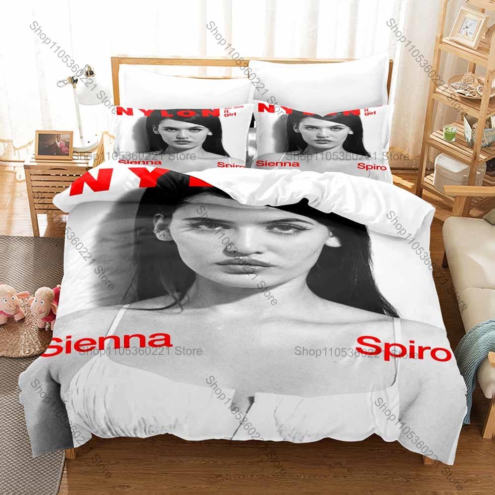 Modern UK Jazz Soul R&B Style Duvet Cover + 2 Pillowcases Sienna Spiro Digital Printed Machine Washable Holiday For Young Fans