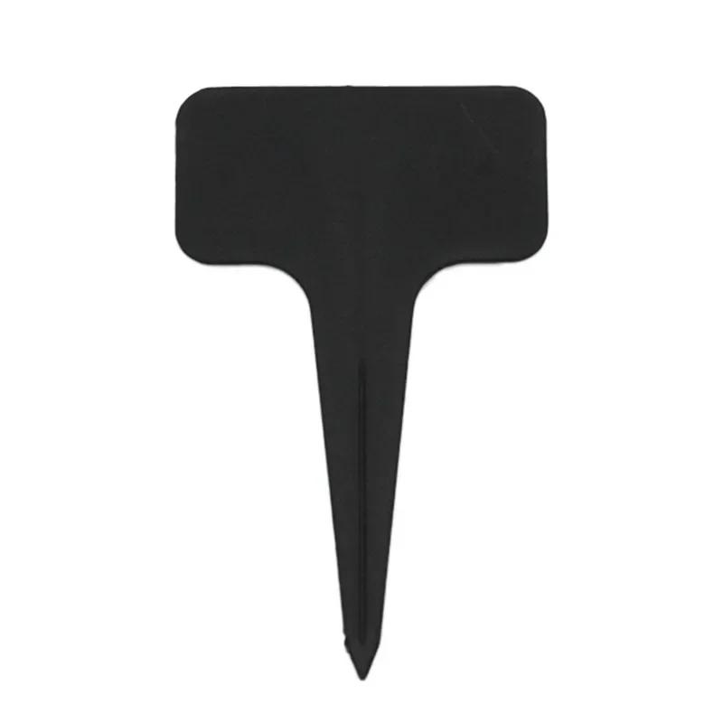 

Пластиковая этикетка в форме буквы Т для садоводства, бирка для растений, водонепроницаемая карточка для записей, маркировка саженцев суккулентов бонсай, 10 шт., 100 шт. 10pcs