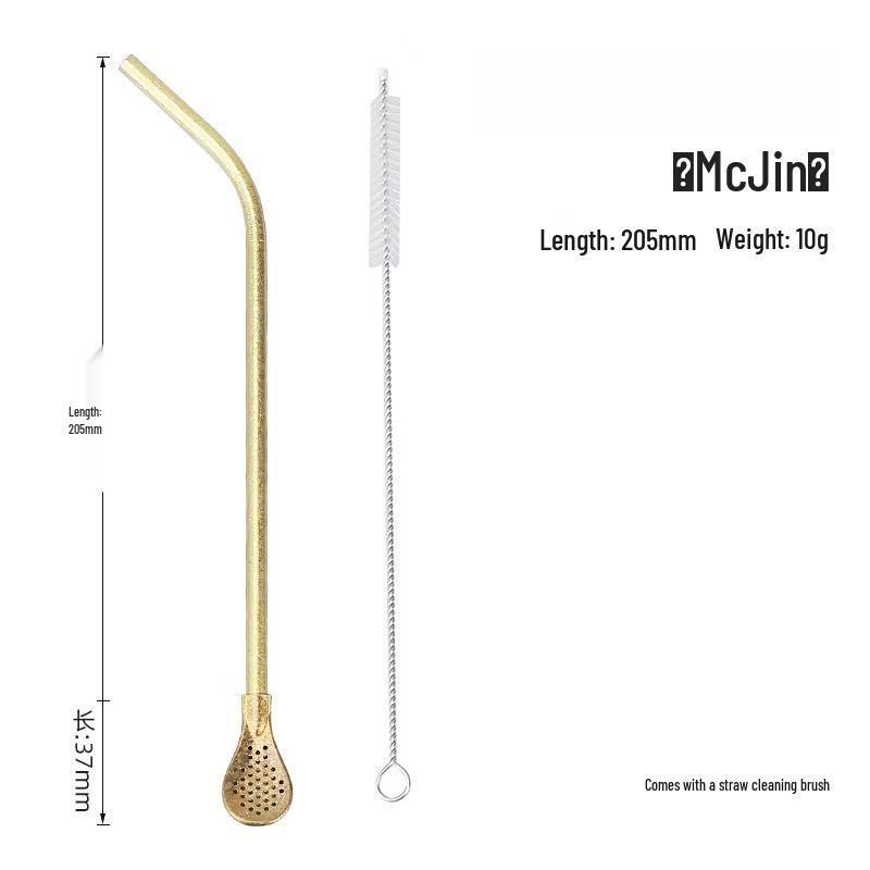 Ruhan European Style Titanium Reusable Drinking Straw