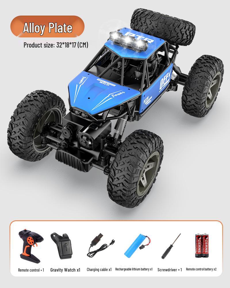 

Высокоскоростной сплавной внедорожник с дистанционным управлением: Перезаряжаемый, Управление жестами, Полный привод, Очень большой для детей Three Battery Pack - Two Spares