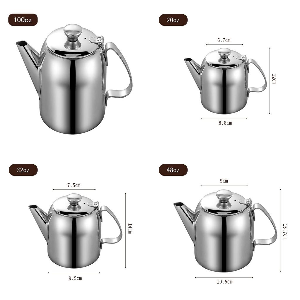 Chinese Style Stainless Steel Tea And Cold Water Kettle With Leak Prevention