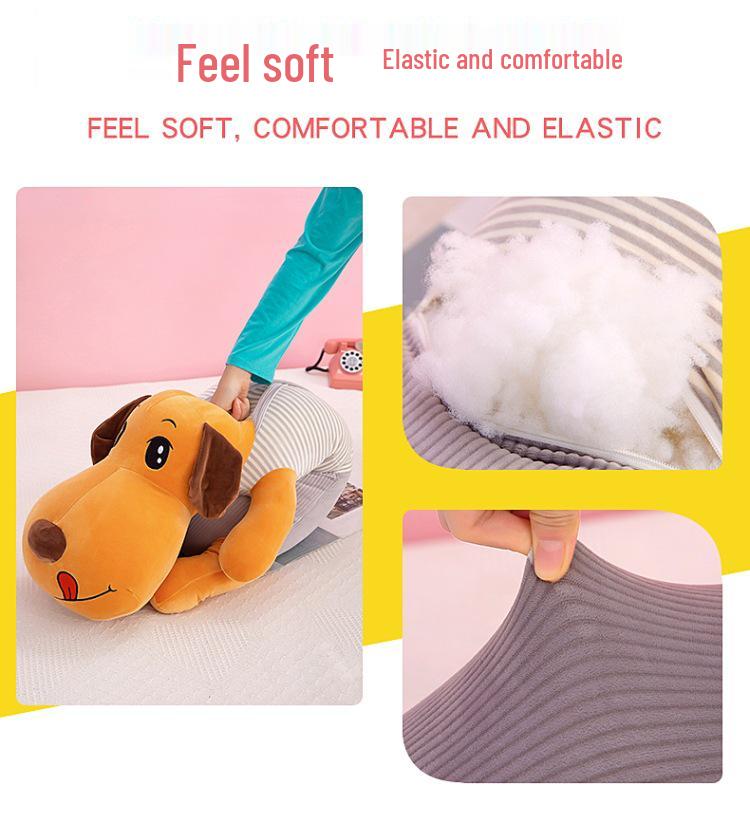 Couple Strap Dog Plush Toy: Large, Soft Prone Position Pillow Doll Cushion