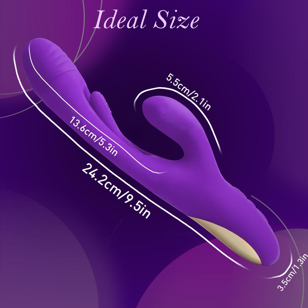 3 In 1 Female Masturbation G Spot Vibrator 7 Tapping Vibration Modes Female Sex Toy USB Rechargeable Vibrator Silent Massage Adult Sex Toy