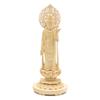 special Buddhist statue Seikannon inches height 23 width 9 depth carved cypress wood with a jeweled halo and round base 8114 Kurita's [Bodhisattva]