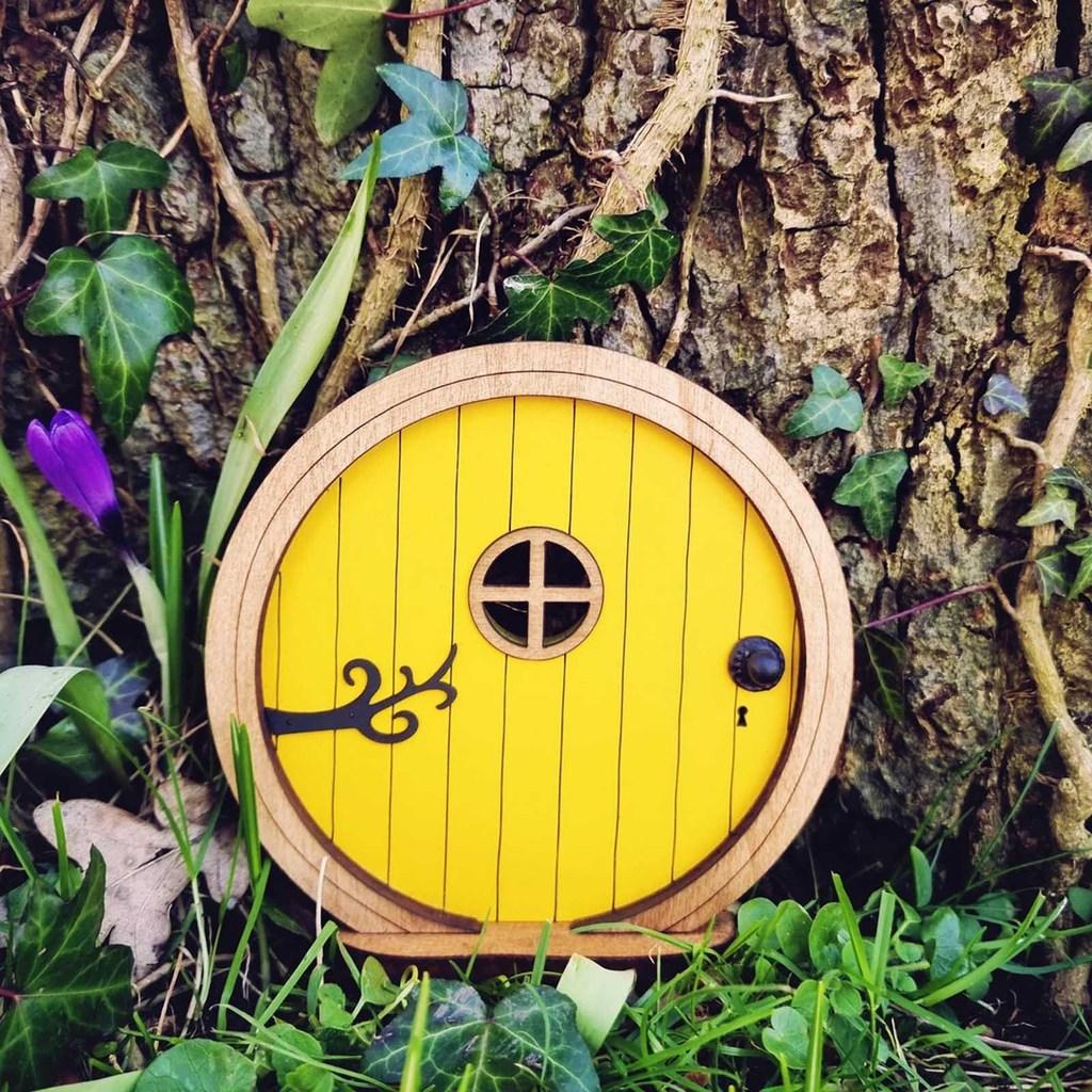 Fairy Door Miniature Garden Decor Wooden Craft For Home And Garden Diy Accent