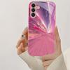 Creative pink design glass phone case suitable for Samsung Galaxy S26 S25 S24 S23 S22 S20 FE/Ultra/Plus shockproof back cover