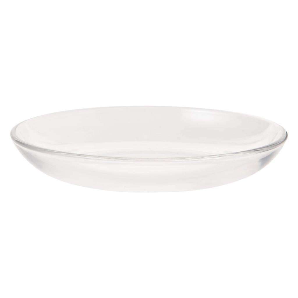 Toyo Sasaki Glass Alpha Plates, 12" Set of 6, Made in Japan, Dishwasher Safe, Small Round Plates, Side Plates, Glass Dishes, Tableware, P-19310