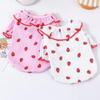 Comoda Pettorina per Cani Primavera Autunno Abbigliamento Cane Gatto Carino Animale Domestico Maglietta Base Fragola Cane/Gatto Medio/Piccolo
