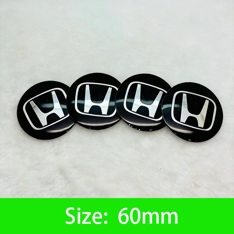 AAALX1 45-65mm Car Wheel Center Hub Cap Emblem Sticker Accessories For Honda Civic FIT Accord Prelude CRV 5Th City XRV CRV HRV Odyssey