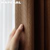 1PC NAPEARL 70-80% Blackout Simple and Elegant Textured Curtains Solid Color Soft Polyester Curtains for Living Room Bedroom Home Decor